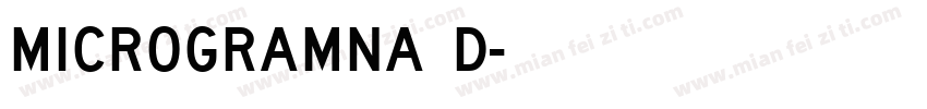 Microgramna D字体转换